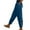Blue, variant on Wlynlyn Pants for Women High Waisted Baggy Lounge Pants Lightweight Ankle Length Summer Beach Trousers Size XL