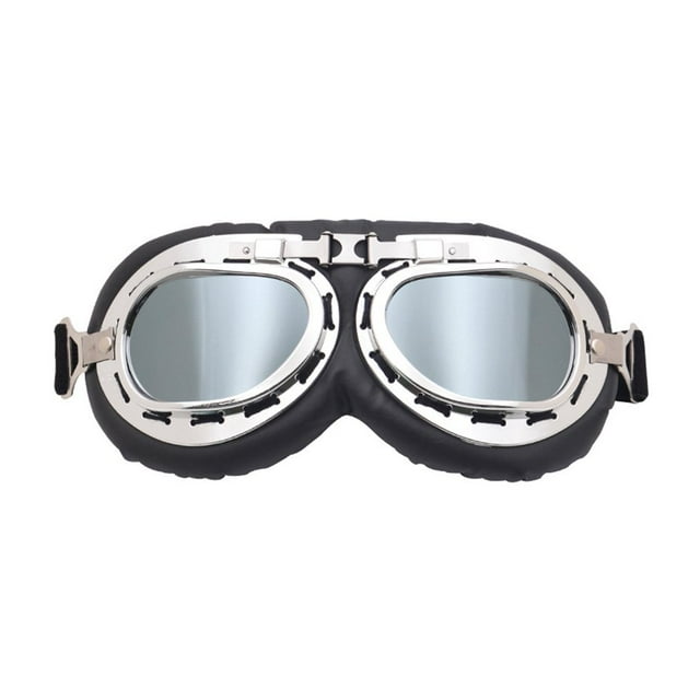 CUITING Lunettes de Moto Rétro Vintage pour Pilote Steampunk Casque en Cuivre
