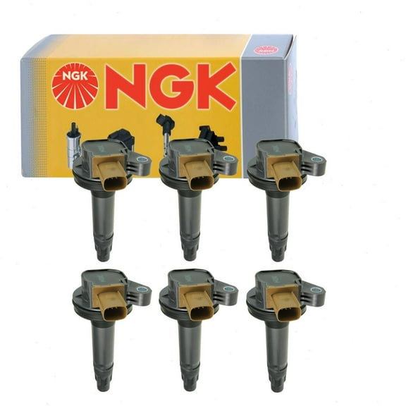 6 pc NGK Ignition Coils compatible with Ford Explorer 3.5L V6 2013-2019