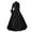 Black, variant on TIHLMK Prom Dress Women Vintage Retro Gothic Long Sleeve Hooded Dress Long Gown Dresses Blue