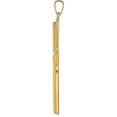 thumbnail image 2 of 14k Yellow Gold Hollow Polished Stripe Design Latin Cross - 42mm, 2 of 6