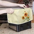 thumbnail image 2 of Yuyamidu 4-Slice Toaster Cover Sunflower Wide Slot Bread Machine Dust Cover Stain Resistant Appliance Cover for Kitchen Home Butterfly Oven Dustproof Cover, Yellow, 2 of 7
