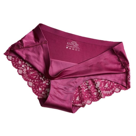 

Follure Ladies casual underwear bra Women Lace Thong Panties Fashion Underwear Underpants Lingerie Briefs M-2XL Red XXL