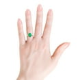 thumbnail image 4 of ANGARA Natural Oval Solitaire 2.25 ct Emerald Cocktail Ring in 14K Rose Gold for Women (Size-10x8mm) | May Birthstone, Birthday, Anniversary, Jewelry Gift for Women | Natural Emerald Ring, 4 of 9