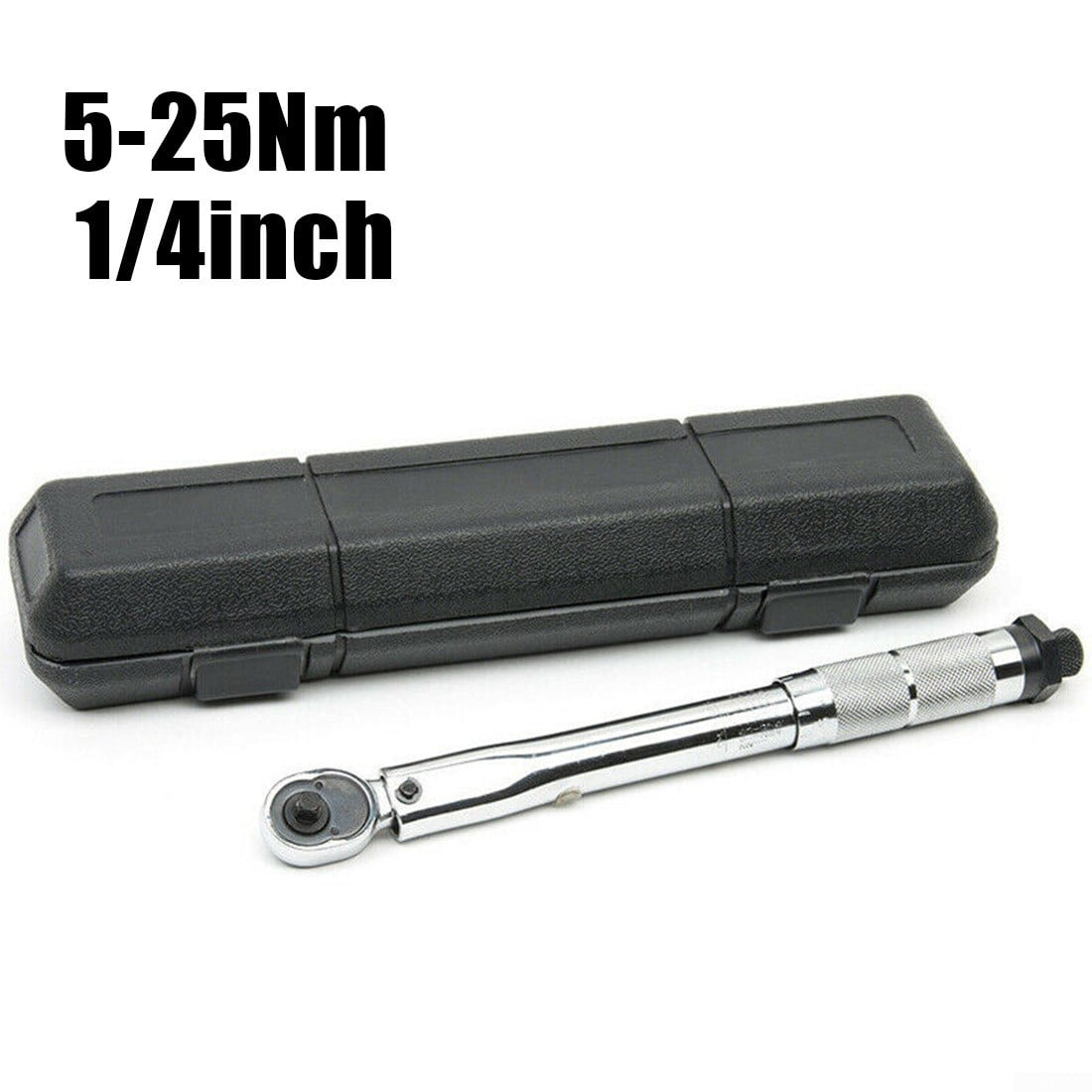 Adjustable Torque Wrench 5-25Nm 1/4" Square Drive Click Hand Ratchet Tool Heiß 
