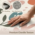 thumbnail image 6 of ODIKA 6'x9' Muted Pastel Springtime Harmony Design Washable Area Rug Chic Mid-Modern Motifs with Playful Floral Easy Care, Non-Shedding, for Queen Size Bedroom Under Bed Master Suite, 6 of 7