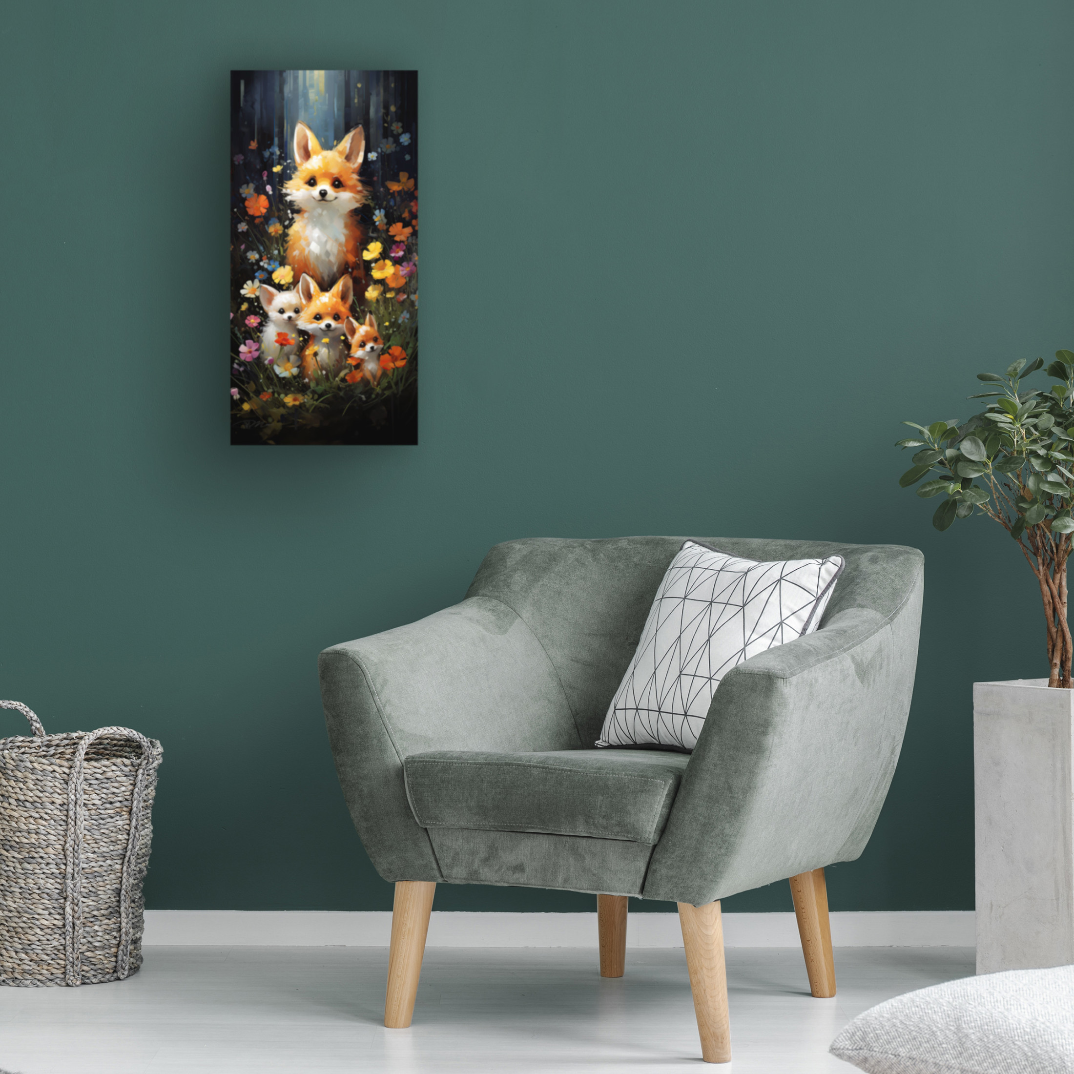 Canvas Wall Art - Momart 'Friends 5' Wall Art for Living Room, Bedroom, or Office Décor by Trademark Fine Art - 24 x 47 Inches