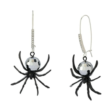 Betsey Johnson Women's Spider Disco Ball Dangle Earrings
