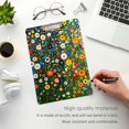 thumbnail image 3 of FORMRS Acrylic Clipboard with Low Profile Clip Standard A4 Letter Size, 12.5" x 9", Green Floral Garden, 3 of 8