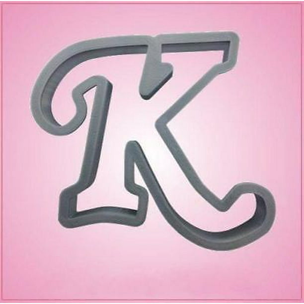 Cursive Letter K Cookie Cutter
