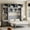 Gray + MDF+LVL3, variant on Queen Size Wall Murphy Bed with Top Cabinet,Shelves  and  Wardrobe, Space Saving Foldable Bed,Gray(old sku:N708S00022E)