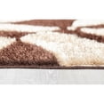 thumbnail image 6 of Rectangle Savannah Brown Shag 3 ft. x 5 ft. Area Rug for Entryway, Living Room, Dinning Room, etc., 6 of 7