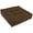 Chocolate, variant on 20-inch Square Corded Floor Pillow with Button Tufts - Chocolate