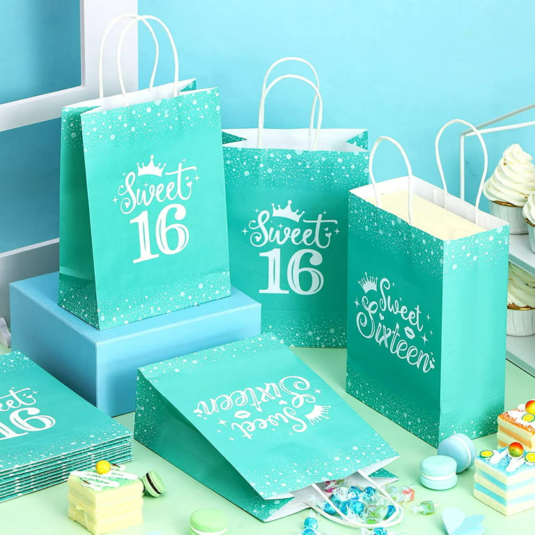 blue goodie bags for birthday party