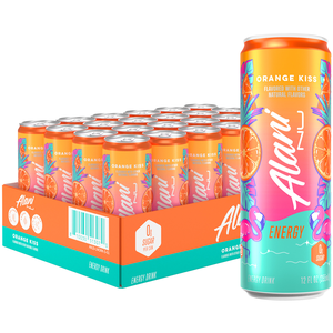 Alani Nu Sugar Free Energy Drink Orange Kiss, 12 fl oz, 24 Pack