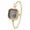 Goldblack, variant on Women's Square Imitation Pearl Bangle Bracelet Watch: Bar Marker Dial for Office & Daily Wear