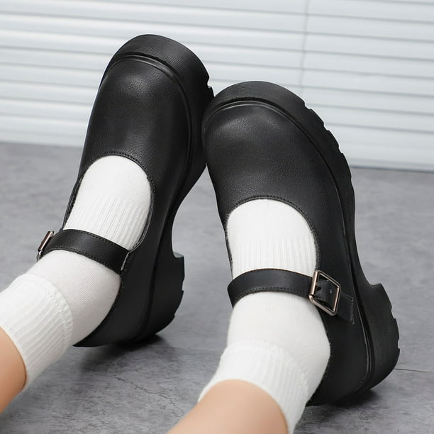 Zapatos Lolita mujeres japonesas Mary Jane zapatos mujeres Vintage niñas estudiantes JK uniforme zapatos de plataforma de tacón alto Cosplay de talla grande Tan Jianjun unisex