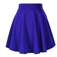 thumbnail image 5 of Ketyyh-chn99 Mini Skirts for Women Casual Comfy Flowy Skirt Women's High Waist Pleated A-Line Swing Skirt Blue,2XL, 5 of 5