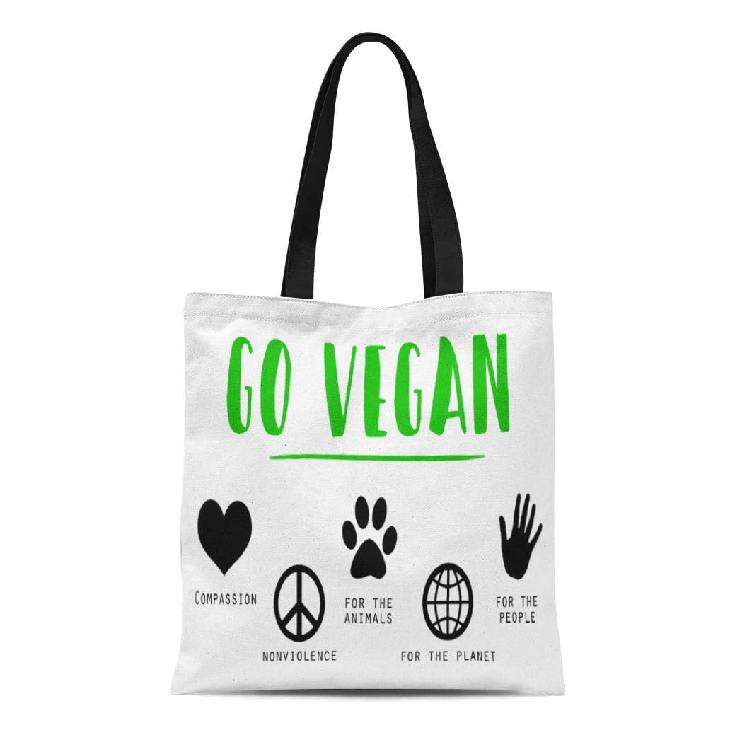 vegan canvas tote bags