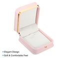 thumbnail image 4 of Uxcell Velvet Necklace Box Single Slot Vintage Jewelry Holder for Wedding Engagement Style 3, Pink, 4 of 5