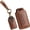 Brown, variant on Key Fob Cover Compatible with Mitsubishi L200 Outlander Outlander Sport ASX Eclipse Cross Pajero Sport Lancer Mirage Triton Xpander Space Star Attrage Montero 2006-2021 Leather 3 Button Keychain