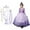 Purple+fagu, variant on KAWELL Little Girl Princess Dress with Detachable Cape Snow Party Queen Halloween Green Costume