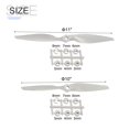 thumbnail image 2 of Uxcell 4Pcs RC Propellers 2 Vane Blades Props 10x7", 11x7" Grey with Adapter Rings, 2 of 7
