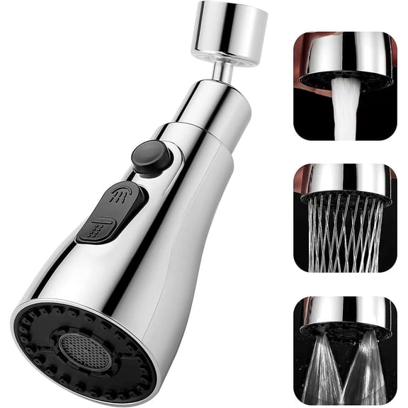 Gulzar 3 function 360 rotatable kitchen sink faucet sprayer head Dish Rinser replacement Pull Down kitchen tap head faucet sprayer sink