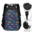 thumbnail image 3 of Balery Dinosaur Flowers Mochila con carga USB para hombre y mujer - Mochila impermeable y antirrobo para laptop con puerto USB para viajes, trabajo, 3 of 7