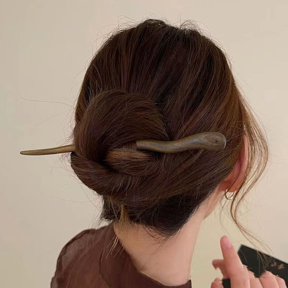 Raindrops Wooden Hair Sticks for Decoration Safe Sturdy and Comfortable DIY Hairstyle Experience 4pcs