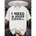 thumbnail image 2 of Summer Men's Fashion Printed Short Sleeve T-Shirt, Round Neck, Casual Knit - Machine Washable, 2 of 7