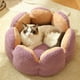 thumbnail image 4 of Petal-shaped Cat Bed - Winter Warmth and Comfort for Your Feline Friend ShopWise Round, 4 of 10