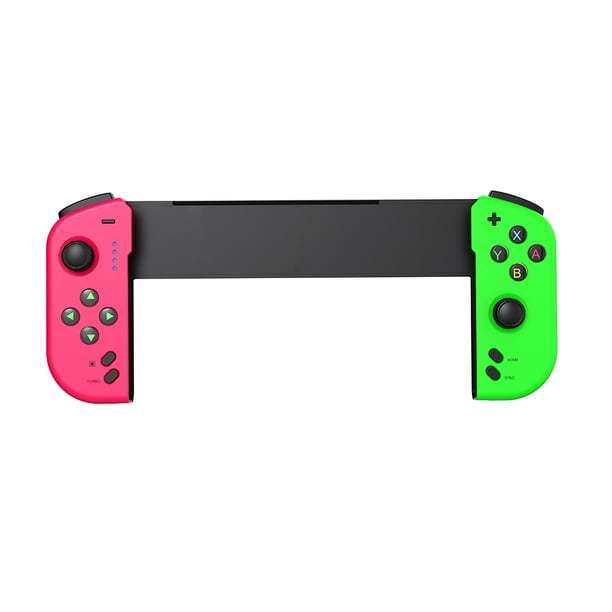 Mando Gamepad Inalámbrico Compatible con Bluetooth Recargable para Switch OLED (rosa verde)