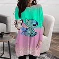 thumbnail image 2 of Autumn Women's T-Shirt Casual Holiday Weekend T-Shirt Long Sleeve Disney Stitch Print Crew Neck Basic Pocket T-Shirt Pullover6XL Gao Jinjia LED, 2 of 2
