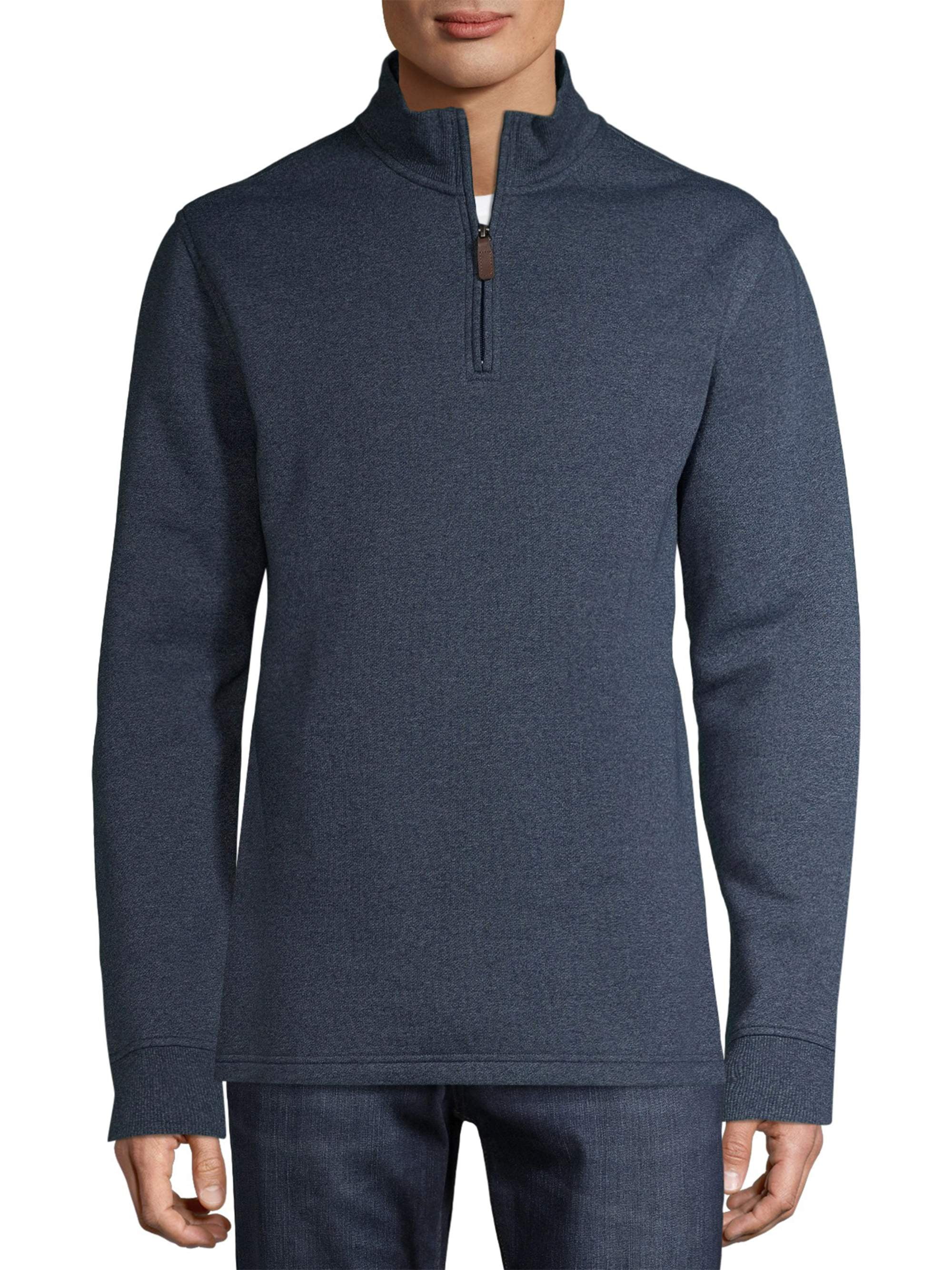 Men's and Big Men's Quarter Zip Fleece, up to Size 5XL
