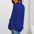 thumbnail image 4 of Camisa de cuello vuelto, blusa de cuello en V, camisa de trabajo larga para mujer, blusa de trabajo de alto rendimiento, 4 of 9