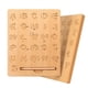 thumbnail image 1 of Tablero de práctica de letras de madera, herramienta de rastreo del alfabeto de doble cara para aprender a escribir ABC Juego de juguetes educativos para niños en edad preescolar de 3, 4 y 5 años Rojo Verde, 1 of 5