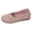 Pink, variant on Rokment Women's Vintage Wedge Low Heels Slip on Penny Loafers Fall Casual Soft Hollow out Leather Comfortable Non Slip Walking Flat Driving Business Office Work Shoes Beige Size 6.5