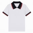 thumbnail image 4 of NIEWTR Polos de Base pour Garçons T-Shirts à Col T-Shirts en Coton Doux à Manches Courtes Décontractés pour Enfants 2-9 Ans (Rouge Melon D\'eau, 10-11 Ans), 4 of 4