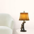 thumbnail image 6 of 31" Bronze Bears After the Honey Table Lamp With Brown Faux Leather Shade, 6 of 6