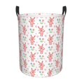 thumbnail image 6 of Lsque Hello Rabbit pattern Laundry Hamper Basket, Tall Woven Rope Hamper Basket for Clothes, Lightweight Storage Basket, Collapsible Waterproof-Small, 6 of 8