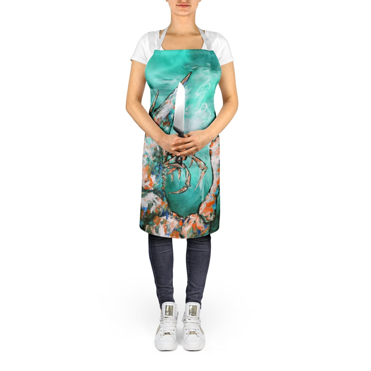 Carolines Treasures MW2140APRON 30 x 27 in. The House Next Door Apron