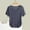 Navy, variant on WCJM Football Shirts for Womens Shirts Summer New Short Sleeved T Shirt for Women Slim Fit and Slimming Design Irregular Pleats Pure Desire for Style Pleating and Waist Cinching Tops