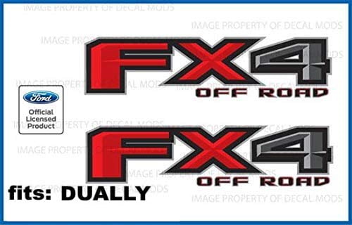 1997-2010 Ford F250 FX4 Off Road Decals Stickers American Flag Worn FWFLAG 2 