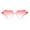 Red, variant on Girls Child Size Rimless Heart Shape Plastic Sunglasses Red