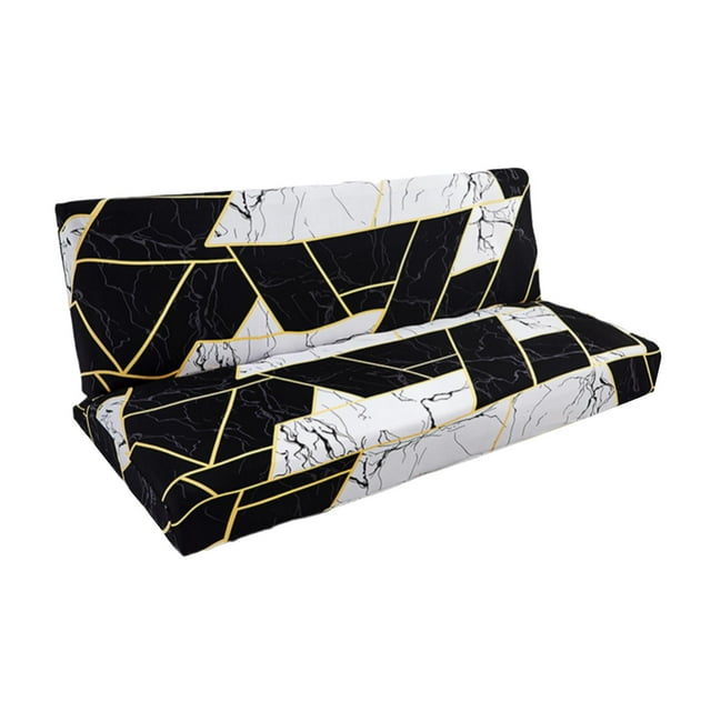yuksok Housse de Canapé Extensible Ajustée en Polyester Spandex Lavable Housse de Canapé Sans Accoudoirs D D