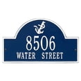 thumbnail image 1 of Whitehall 5124DW Personalized Anchor Arch Plaque-5124DW-Blue / White, 1 of 1