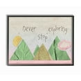 thumbnail image 2 of The Kids Room by Stupell Never Stop Exploring Mountain Collage Pink Framed Giclee Texturized Art, 11 x 1.5 x 14, 2 of 4