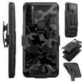 thumbnail image 1 of Compatible with TCL 30 XE Hybrid Luxguard Holster Phone Case Cover (Black Camo), 1 of 1