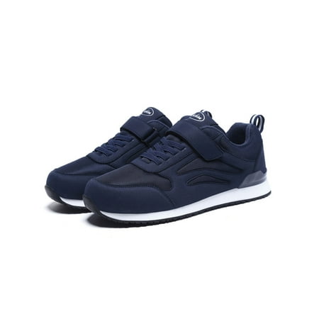 

Woobling Unisex Lightweight Lace Up Casual Sneakers Work Trainers Running Comfortable Low Top Walking Shoes Blue 9